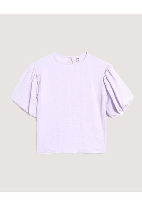 Blusa Infantil Niña Manga Corta Color Lila Marca Ostu #90120058