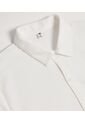Camisa Para Hombre Manga Corta Sin Bolsillo Cuello Casual M Color Crema Marca Ostu #60010885 de Ostu