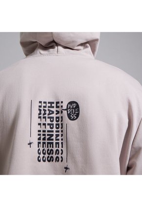 Hoodie Hombre Ostu  Beige Poliéster