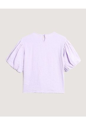 Blusa Infantil Niña Manga Corta Color Lila Marca Ostu #90120058