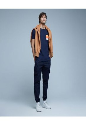 Pantalon Para Hombre Jogger Color Azul  Marca Ostu #60070354