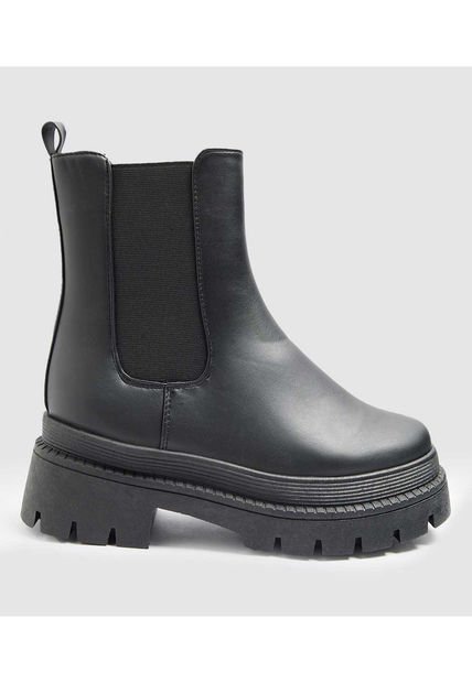 Botas Para Mujer Botin Color Negro Marca Ostu #40670004