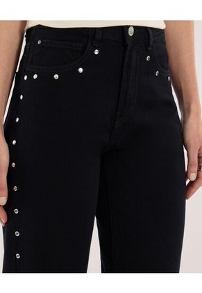 Jean Para Mujer Straight Color Negro Marca Ostu #40160598