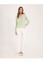 Blusa Para Mujer Manga 3/4 Color Verde Pastel Marca Ostu #40121119 de Ostu