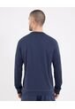 Camiseta  Para Hombre Manga Larga Cuello Redondo Color Azul Marca Ostu #60091860 de Ostu