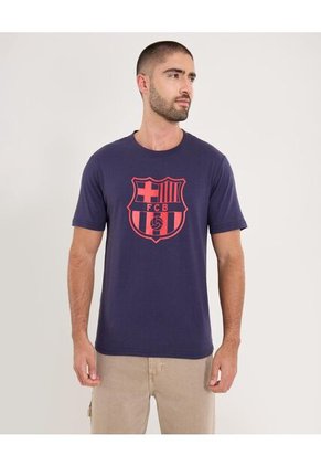 Camiseta Para Hombre Manga Corta Cuello Redondo Color Azul Marca Ostu #60091824