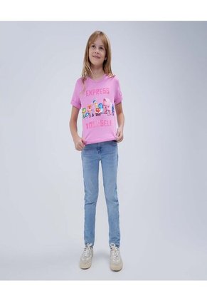 Jean Para Niña Skinny Color Azul Claro Marca Ostu #90160077