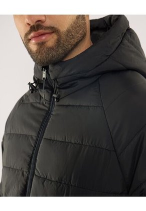 Chaqueta Para Hombre Acolchada Color Negro Marca Ostu #60080168