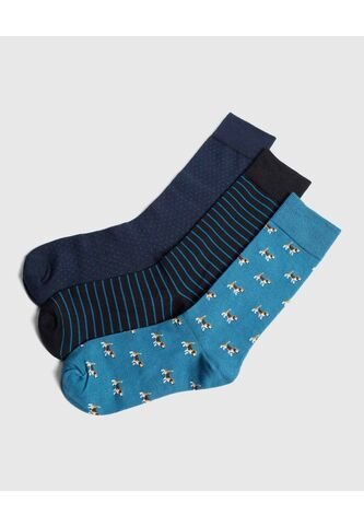 Medias Para Hombre Caña Larga Color Negro Marca Ostu #60980310 Ostu