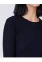 Saco Para Mujer Cuello Redondo Color Negro Marca Ostu #40330075 de Ostu
