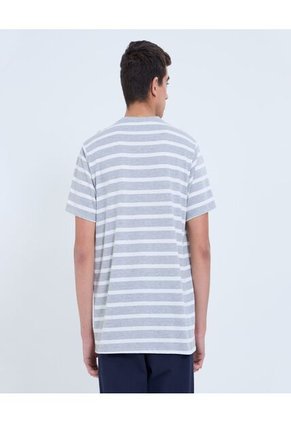 Camiseta Para Hombre Manga Corta Cuello Redondo Color Gris Marca Ostu #60091589