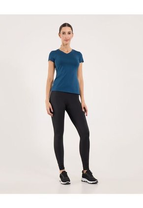 Camiseta Para Mujer Manga Corta Cuello V Color Azul Marca Ostu #40092655