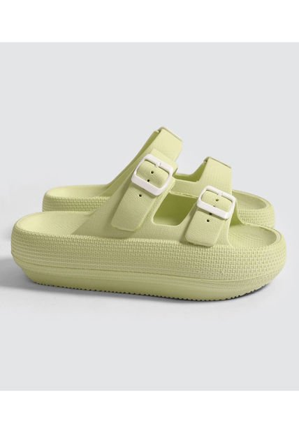 Sandalias Para Mujer  Color Verde  Marca Ostu #40690007