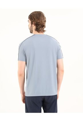 Camiseta Para Hombre Manga Corta Cuello Redondo Color Gris Marca Ostu #60091692