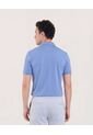 Polo  Para Hombre Cuello Maquina Sin Bolsillo Color Azul Marca Ostu #60110795 de Ostu