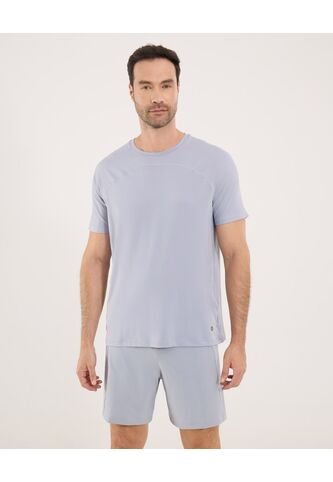 Camiseta Para Hombre Manga Corta Cuello Redondo Color Gris Marca Ostu #60091729 Ostu