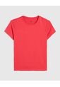 Camiseta Infantil Niña Manga Corta Cuello Redondo Color Rojo Marca Ostu #90090289 de Ostu