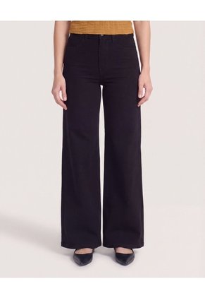Jean Wide Leg Negro Para Mujer Para Mujer Negro Ostu