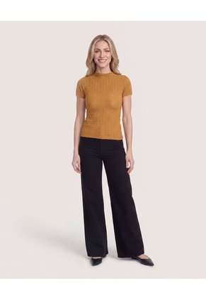 Jean Wide Leg Negro Para Mujer Para Mujer Negro Ostu
