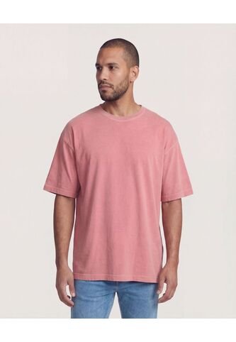 Camiseta  Para Hombre Manga Corta Cuello Redondo Color Coral Marca Ostu #60091673 Ostu