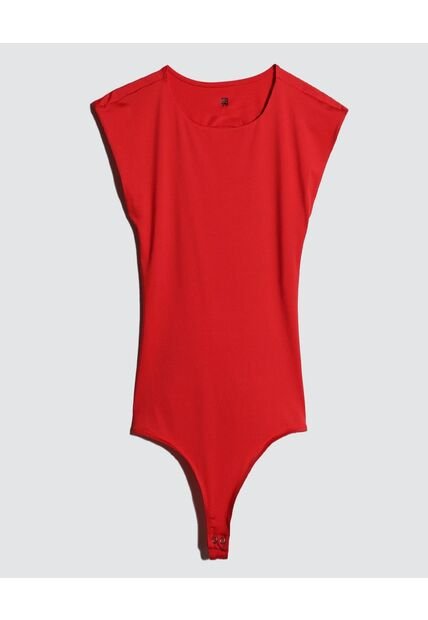 Body Para Mujer Manga Corta Color Rojo Marca Ostu #40200106
