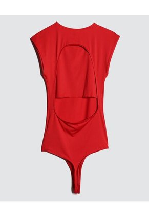 Body Para Mujer Manga Corta Color Rojo Marca Ostu #40200106