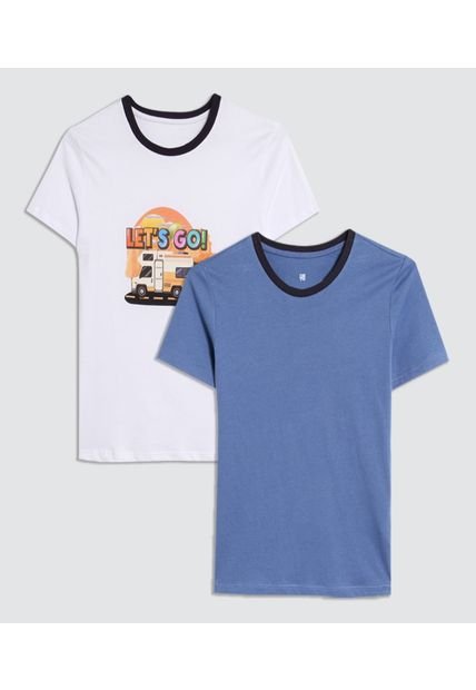 Camiseta Para Niño Manga Corta Color Pack X Marca Ostu #80090222
