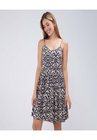 Vestido Para Mujer M/Sisa Medio Color Negro Marca Ostu #40170273 Ostu