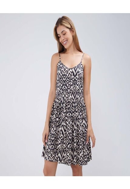 Vestido Para Mujer M/Sisa Medio Color Negro Marca Ostu #40170273