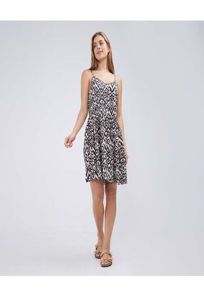 Vestido Para Mujer M/Sisa Medio Color Negro Marca Ostu #40170273