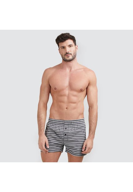 Boxer Para Hombre Bragueta Largo Algodón Color Blanco Marca Ostu #60000274