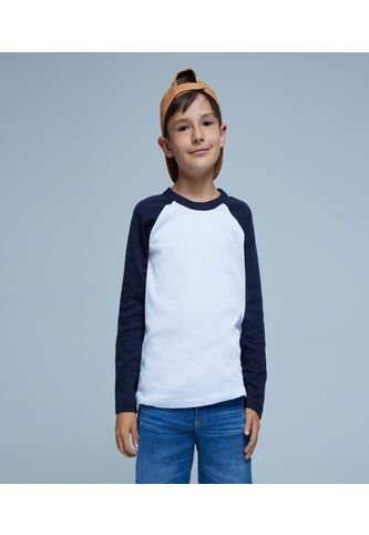 Camiseta Infantil Niño Manga Larga Color Blanco Marca Ostu #80090213 Ostu