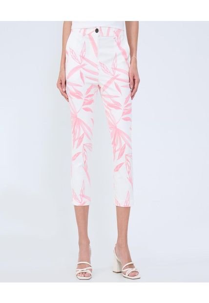 Pantalon Para Mujer Capri Color Coral Marca Ostu #40070774