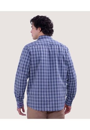 Camisa Para Hombre Manga Larga Con Bolsillo Color Gris Marca Ostu #60010754