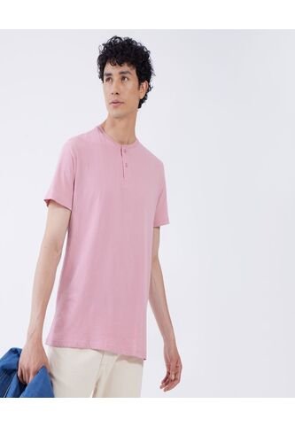 Camiseta Para Hombre Manga Corta Color Rosado  Marca Ostu #60090937 Ostu