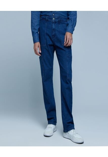 Jean Para Hombre Regular Color Azul  Marca Ostu #60160334