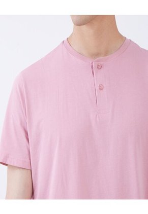 Camiseta Para Hombre Manga Corta Color Rosado  Marca Ostu #60090937
