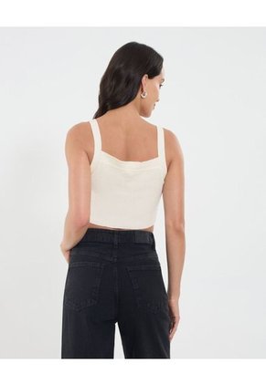 Top Para Mujer  Color Crema Marca Ostu #40220335