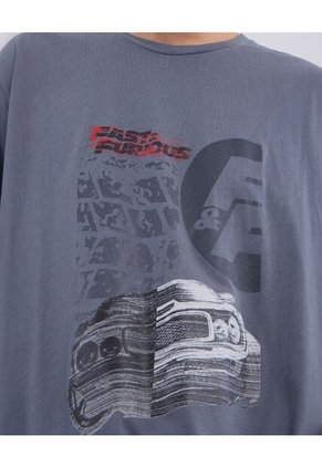 Camiseta Estampada De Rapidos Y Furiosos  Hombre #60090925