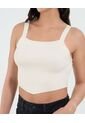 Top Para Mujer  Color Crema Marca Ostu #40220335 de Ostu