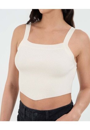 Top Para Mujer  Color Crema Marca Ostu #40220335