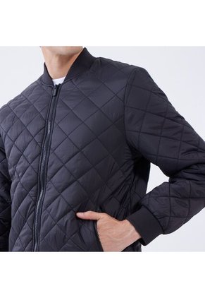 Chaqueta Para Hombre Bomber Color Negrocarbon Marca Ostu #60080107