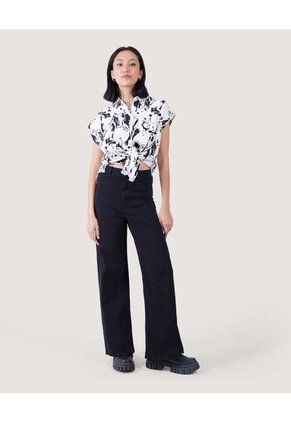 Jean Para Mujer Marine Color Negro Marca Ostu #40160344