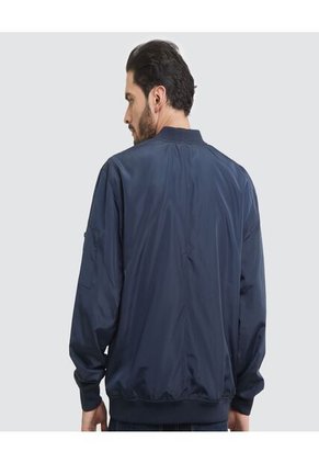 Chaqueta Para Hombre Bomber Color Azul  Marca Ostu #60080087