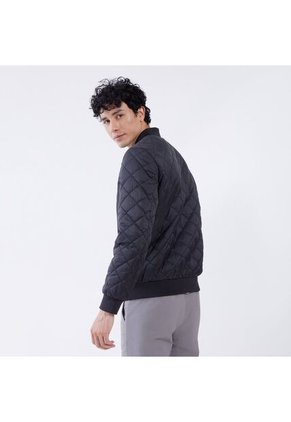 Chaqueta Para Hombre Bomber Color Negrocarbon Marca Ostu #60080107