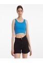 Crop Top Para Mujer Manga Sisa Color Azul  Marca Ostu #40091645 de Ostu