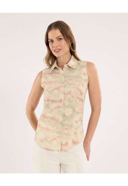 Camisa Para Mujer Manga Sisa Color Verde Marca Ostu #40010317