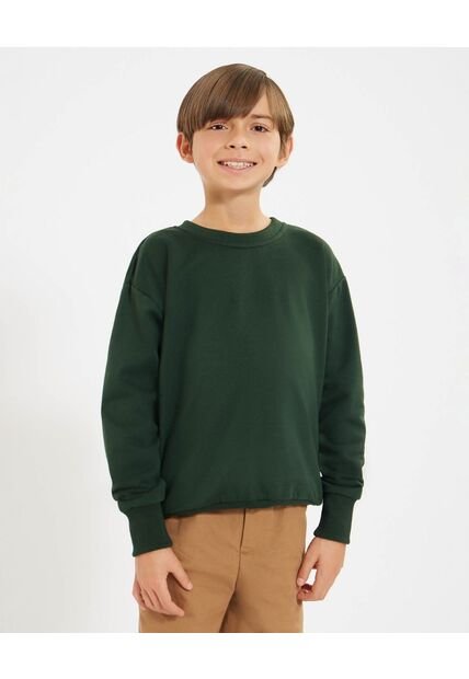 Buzo Infantil Niño Cuello Redondo Color Verde Marca Ostu #80060167
