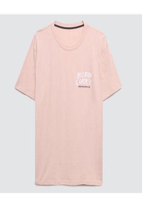 Camiseta Para Hombre Manga Corta Color Rosado  Marca Ostu #60090842