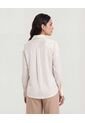 Camisa  Para Mujer Manga Larga Color Beige Marca Ostu #40010345 de Ostu